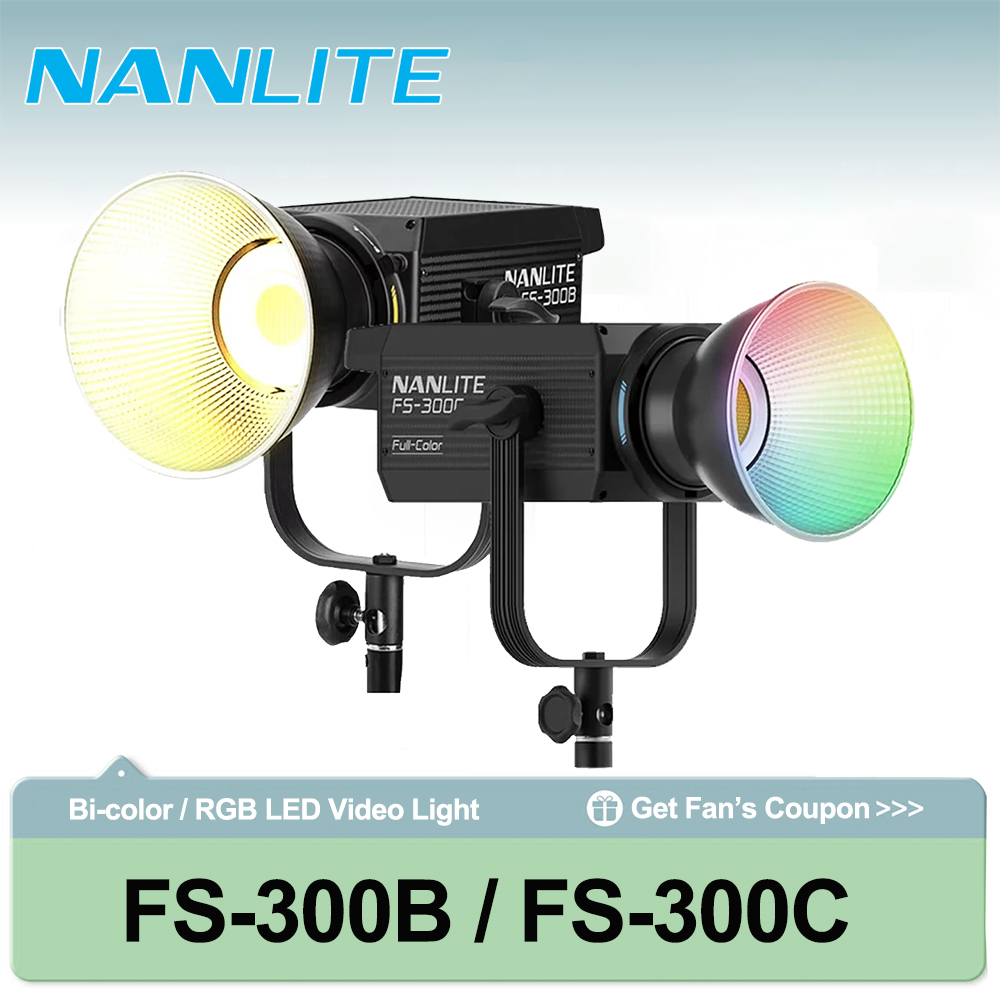 Photography Lighting Grid - Nanlite FS-300B Bi-color Bowens Mount LED