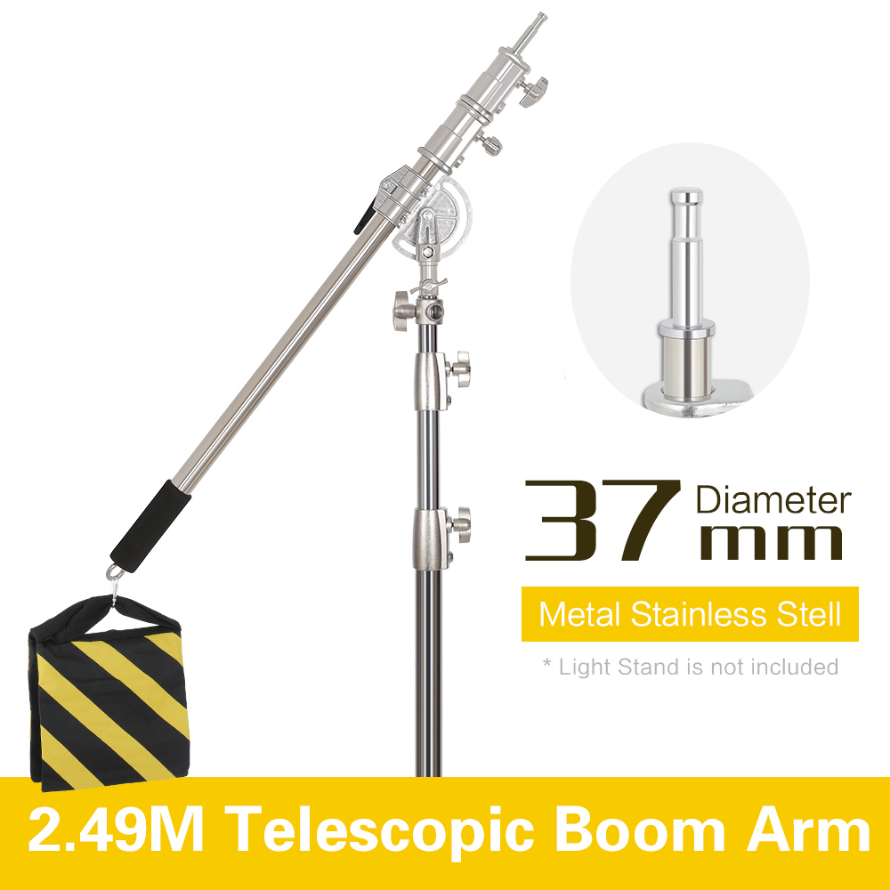 Photography Lighting Box - 2.49M Length Cross Arm Stainless Steel