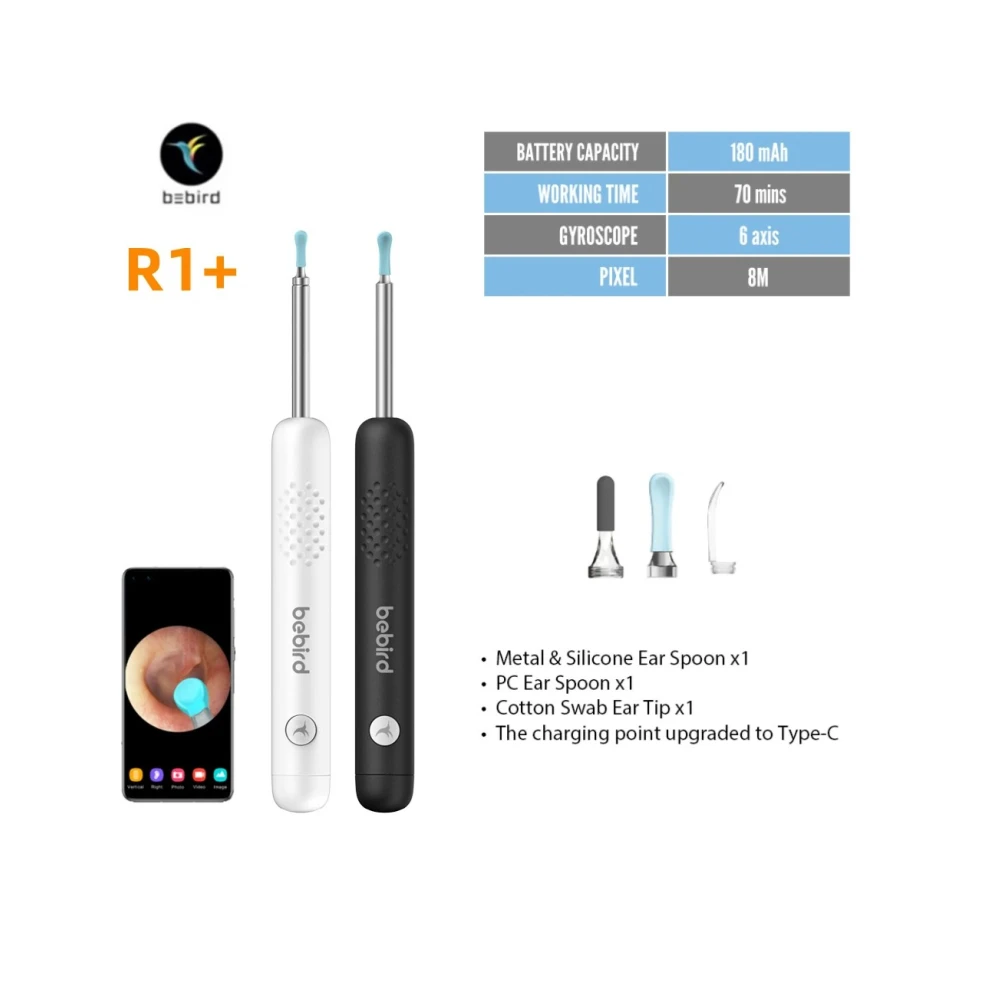 Bebird Smart Visual Ear Sticke - đánh giá và giá Iris Photography Led Lighting Pack