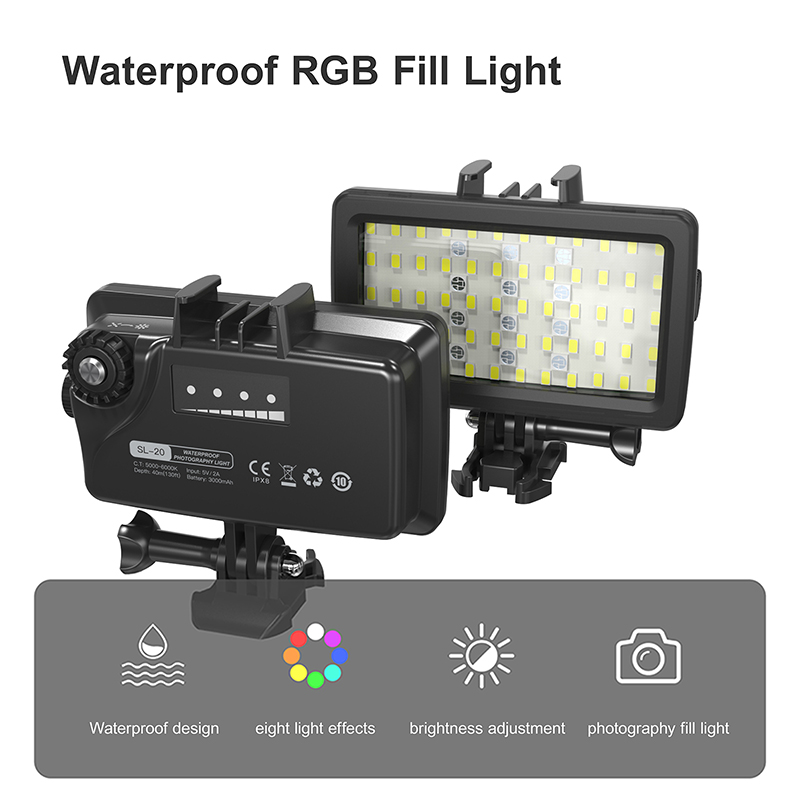 RGB/LED Fill Light for Underwa - đánh giá và giá Photography Lighting Rgb