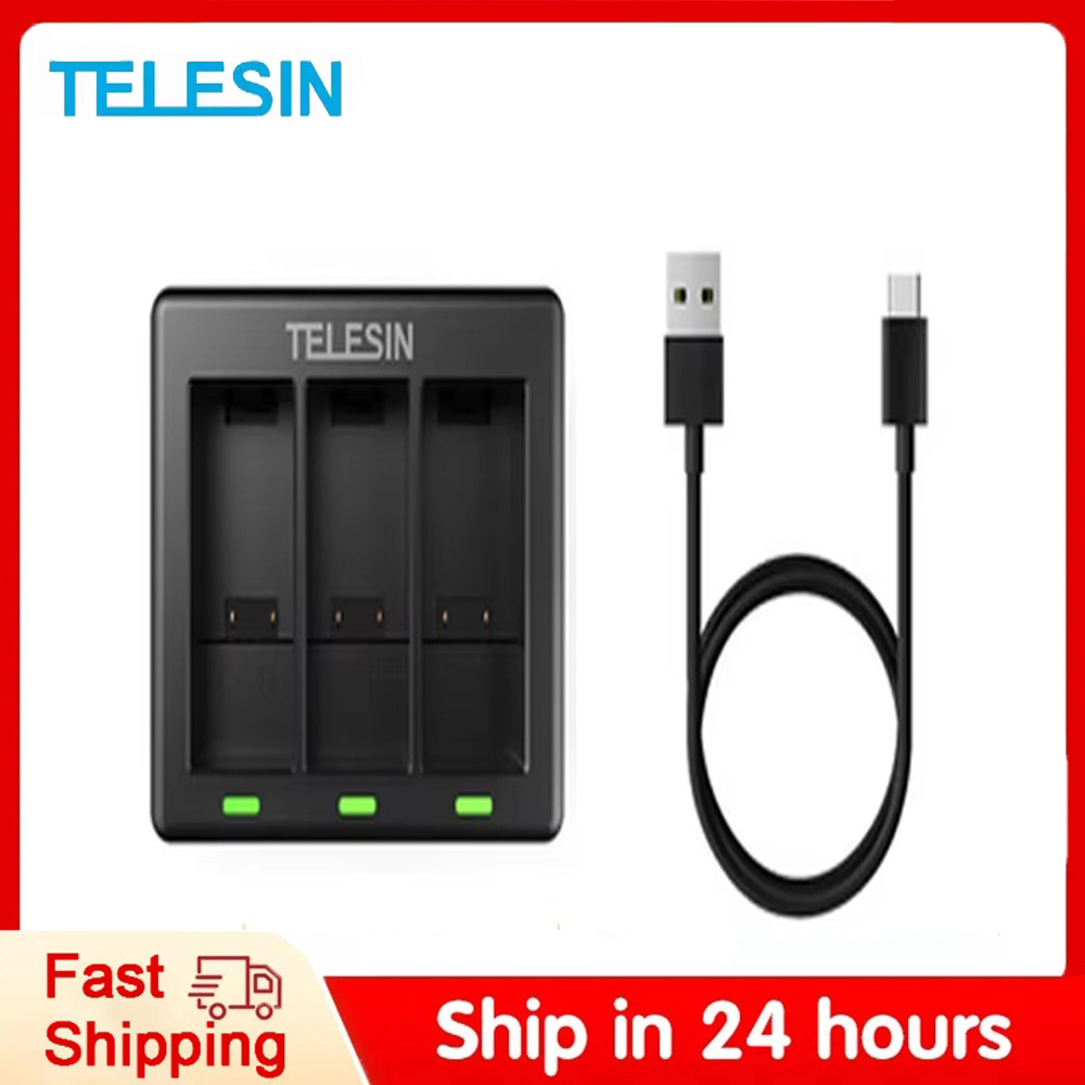 TELESIN 3 Ways Battery Charger - đánh giá và giá Iris Photography Led Lighting Pack