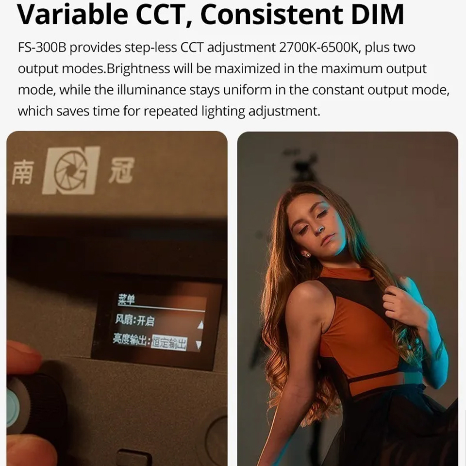 Nanlite FS-300B Bi-color Bowen - đánh giá và giá Photography Lighting Grid