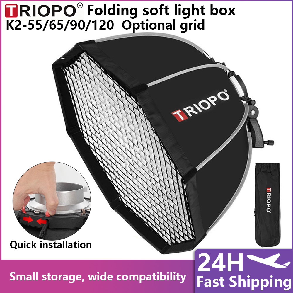 Triopo 55/65/90/120cm Octagon  - đánh giá và giá Photography Lighting Grid