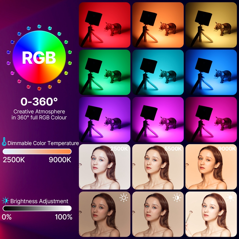 Ulanzi LT002 7 inch Pocket LED - đánh giá và giá Torjim Rgb Photography Video Lighting