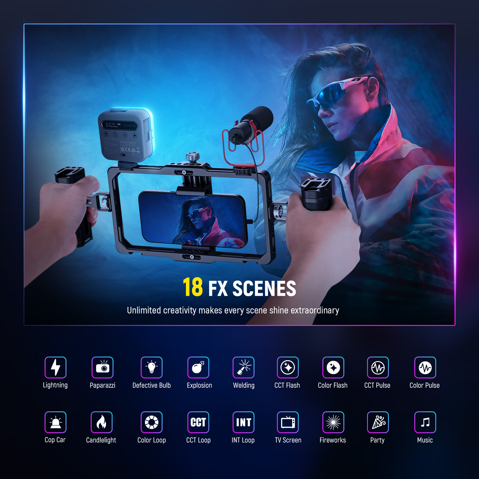 NEEWER Basic Magnetic RGB Vide - đánh giá và giá Photography Lighting Basics