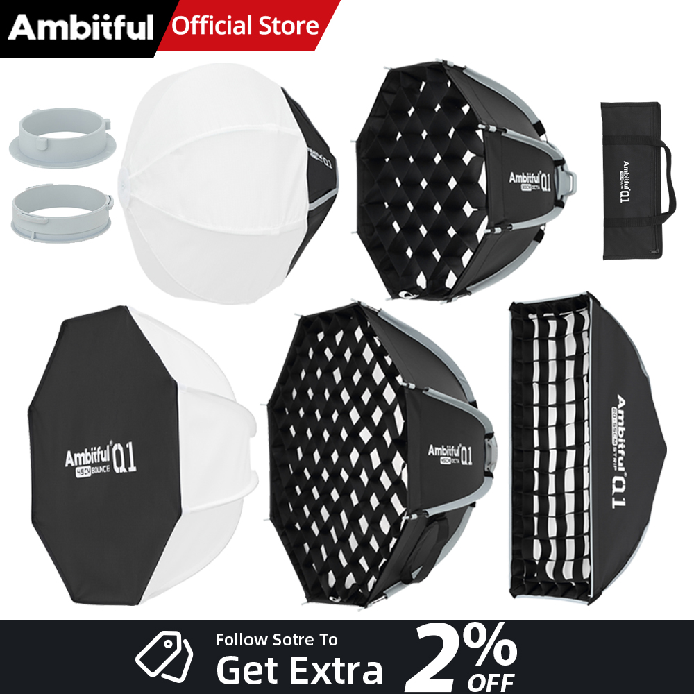 AMBITFUL Q1 Mini Bowens MiniGO - đánh giá và giá Photography Lighting Grid