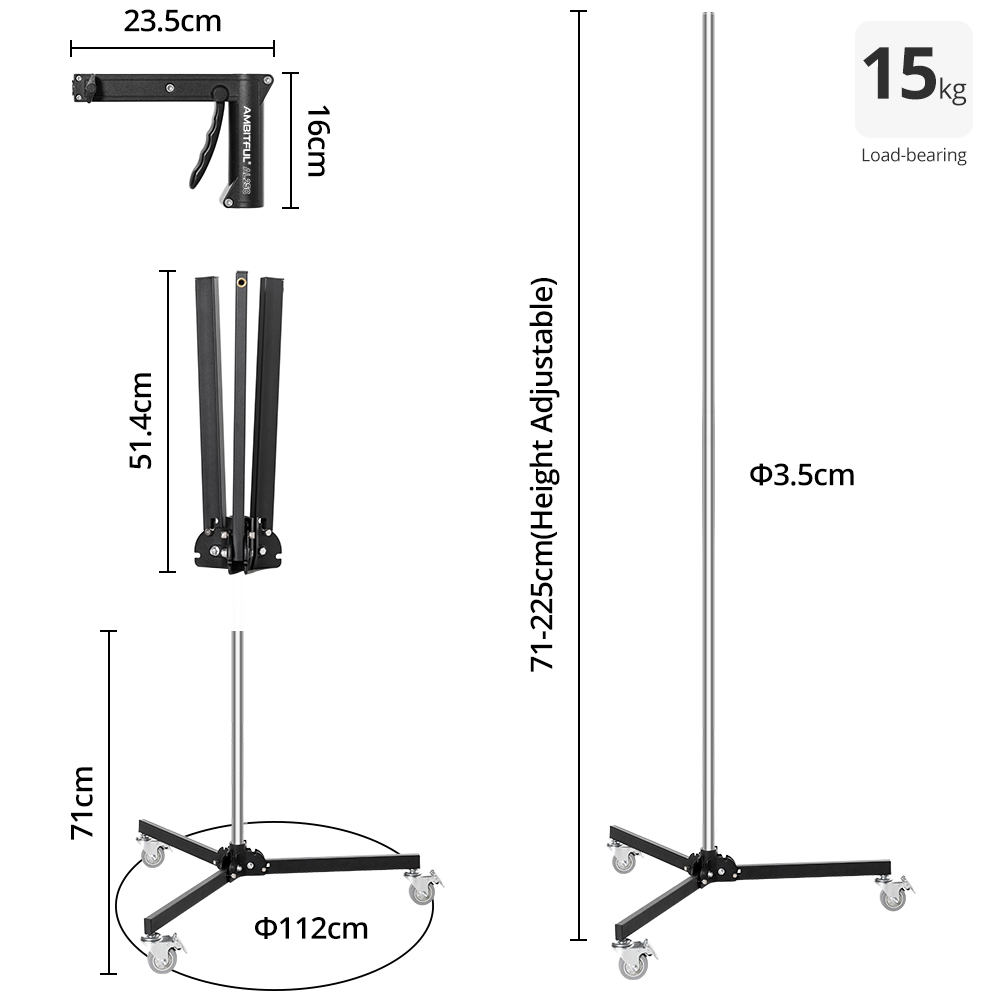 Ambitful 71cm-255cm AL250 Gun  - đánh giá và giá Photography Lighting Box