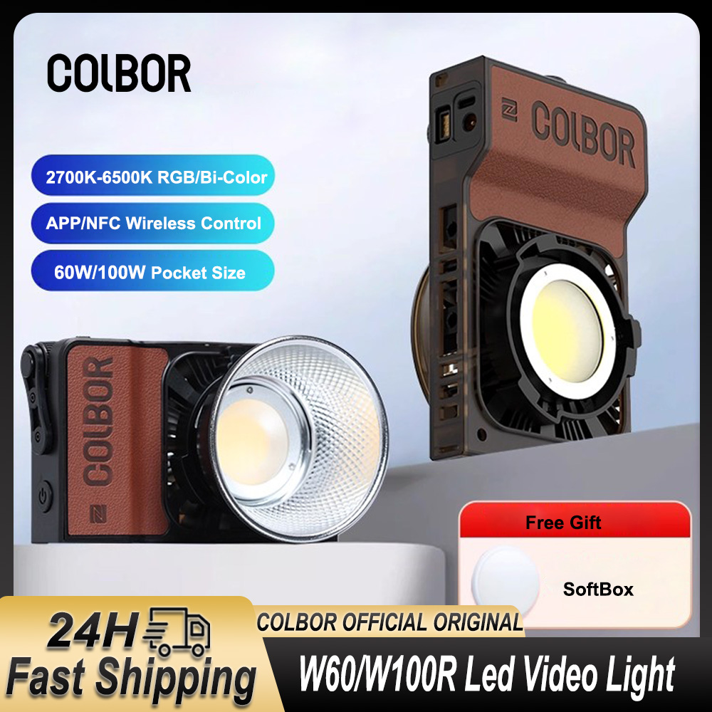 Colbor W60 W100R RGB LED Video - đánh giá và giá Torjim Rgb Photography Video Lighting