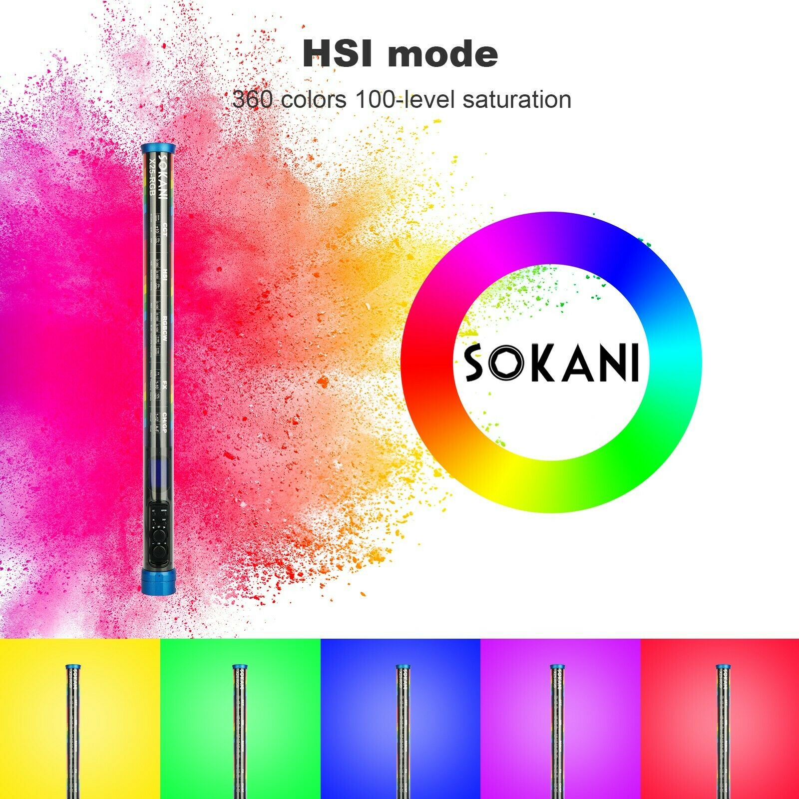 Sokani X25 RGB LED Video Light - đánh giá và giá Torjim Rgb Photography Video Lighting