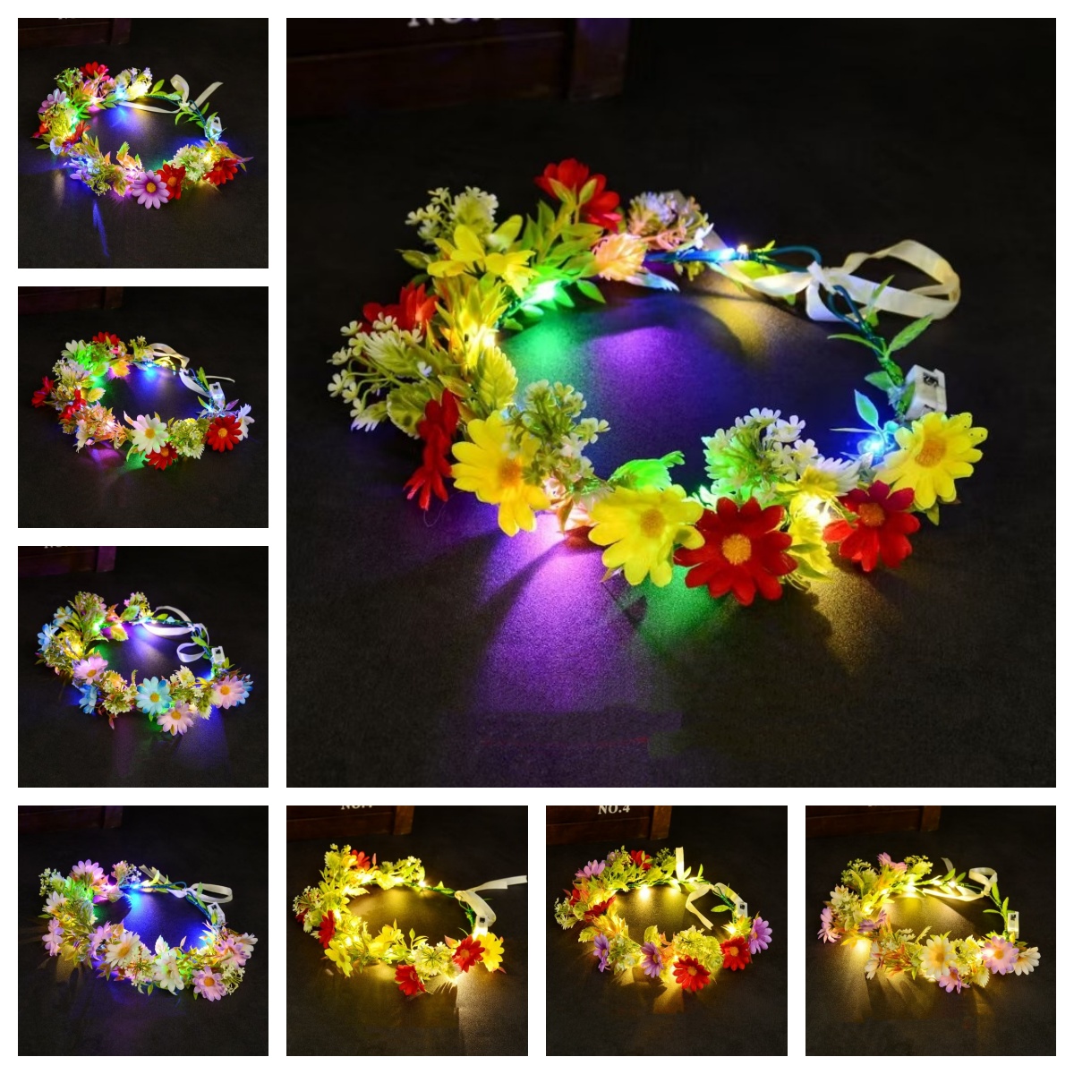 LED Light Up Flower Crown Head - đánh giá và giá Photography Lighting Devices