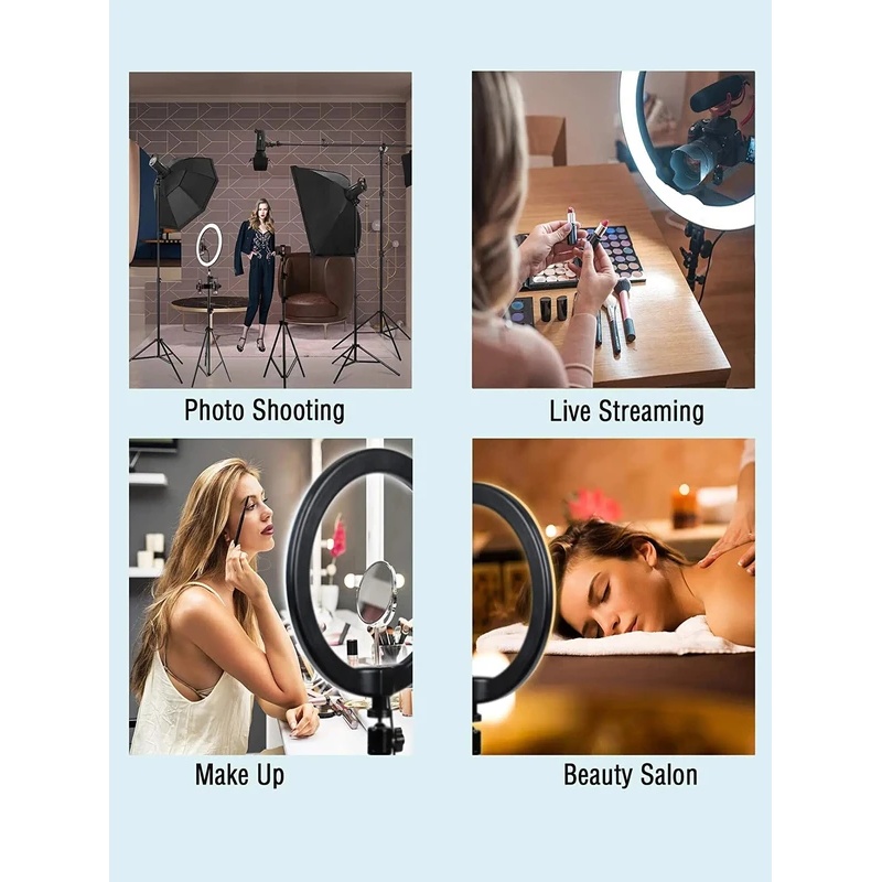 Desiontal 26cm Ring Light with - đánh giá và giá Torjim Rgb Photography Video Lighting