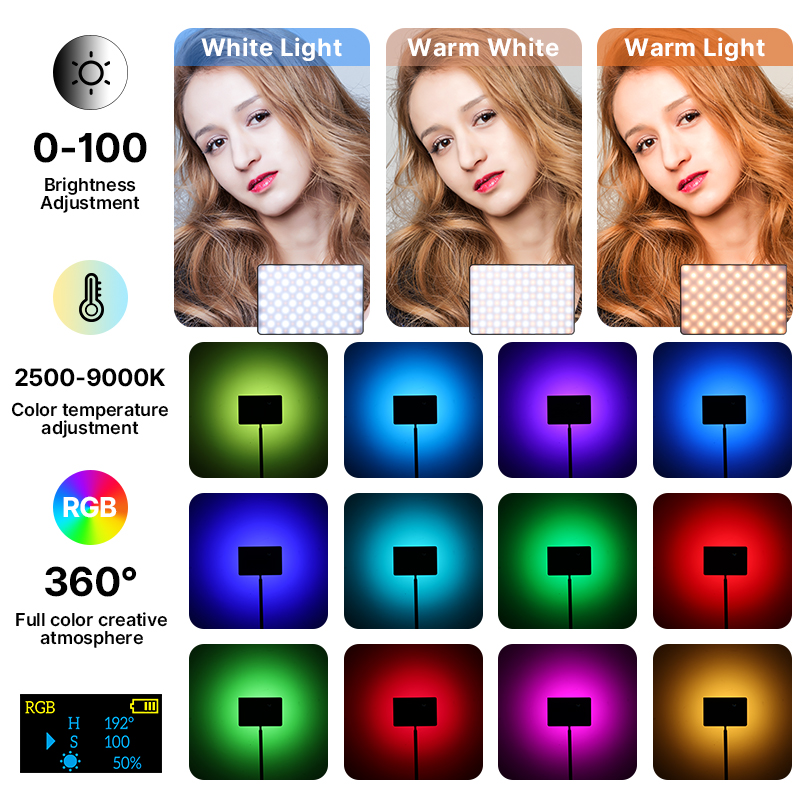 Ulanzi LT003 15W RGB Video Lig - đánh giá và giá Torjim Rgb Photography Video Lighting