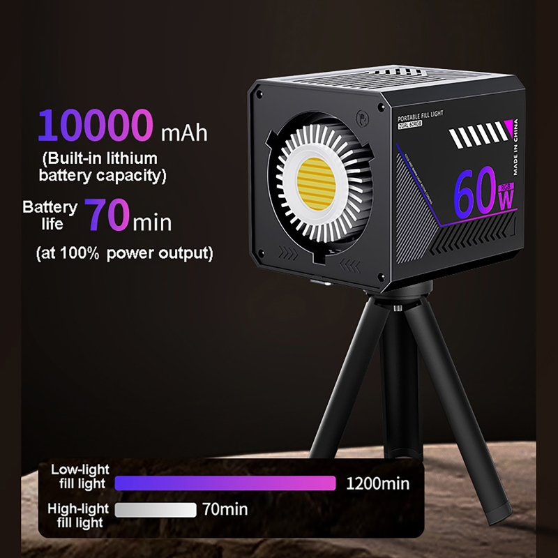 60W RGB Video Light Portable L - đánh giá và giá Photography Lighting Box