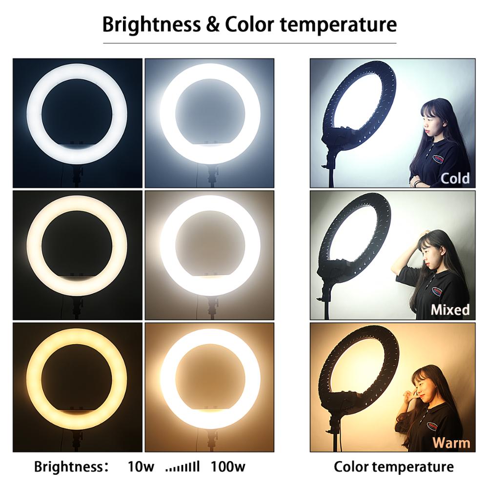 Fusitu FT-54 LED Ring Light Di - đánh giá và giá Iris Photography Led Lighting Pack