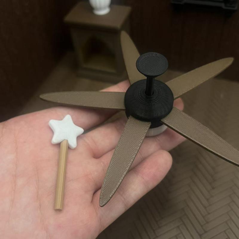 Miniature Ceiling Fan with LED - đánh giá và giá Photography Lighting Box