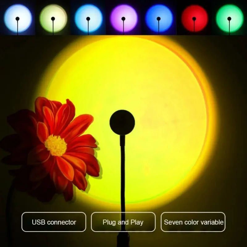 Mini USB ED Sunset Lamp Nightl - đánh giá và giá Torjim Rgb Photography Video Lighting